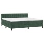 vidaXL Boxspringbett mit Matratze Dunkelgrün 200x200 cm Samt vidaXL Boxspringbett mit Matratze Dunkelgrün 200x200 cm Samt