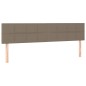 vidaXL Boxspringbett mit Matratze & LED Taupe 160x200 cm Stoff vidaXL Boxspringbett mit Matratze & LED Taupe 160x200 cm Stoff