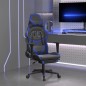 vidaXL Gaming-Stuhl mit Massage & Fußstütze Schwarz & Blau Kunstleder vidaXL Gaming-Stuhl mit Massage & Fußstütze Schwarz & Blau Kunstleder