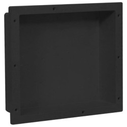 vidaXL Duschnische Mattschwarz 41x36x10 cm