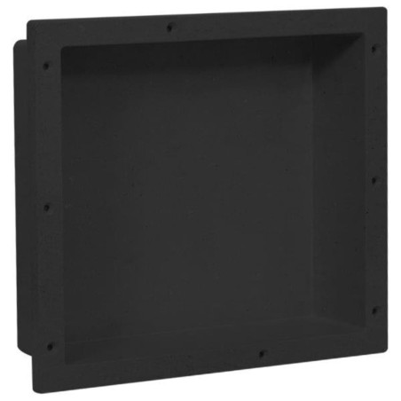 vidaXL Duschnische Mattschwarz 41x36x10 cm