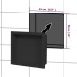 vidaXL Duschnische Mattschwarz 41x36x10 cm vidaXL Duschnische Mattschwarz 41x36x10 cm