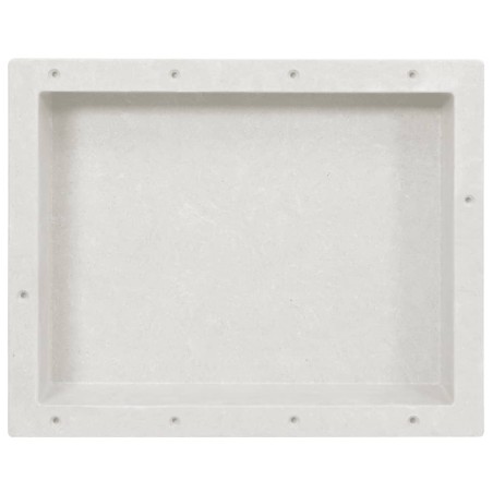 vidaXL Duschnische Mattweiß 41x51x10 cm