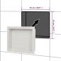 vidaXL Duschnische Mattweiß 41x51x10 cm vidaXL Duschnische Mattweiß 41x51x10 cm