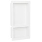 vidaXL Duschnische mit 2 Fächern Hochglanz-Weiß 41x69x9 cm vidaXL Duschnische mit 2 Fächern Hochglanz-Weiß 41x69x9 cm