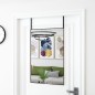vidaXL Türspiegel Schwarz 50x80 cm Glas und Aluminium vidaXL Türspiegel Schwarz 50x80 cm Glas und Aluminium