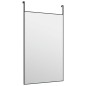 vidaXL Türspiegel Schwarz 50x80 cm Glas und Aluminium vidaXL Türspiegel Schwarz 50x80 cm Glas und Aluminium