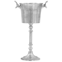 vidaXL Sektkühler Vollaluminium 39 x 29 x 71 cm Silbern