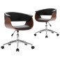 Drehbare Esszimmerstühle 2 Stk. Schwarz Kunstleder Drehbare Esszimmerstühle 2 Stk. Schwarz Kunstleder