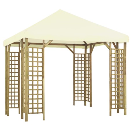 Pavillon 3 x 3 m Cremeweiß