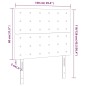 vidaXL LED Kopfteil Dunkelgrün 100x5x118/128 cm Samt vidaXL LED Kopfteil Dunkelgrün 100x5x118/128 cm Samt