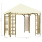 Pavillon 3 x 3 m Cremeweiß Pavillon 3 x 3 m Cremeweiß