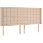 vidaXL Boxspringbett mit Matratze & LED Cappuccino-Braun 180x200cm vidaXL Boxspringbett mit Matratze & LED Cappuccino-Braun 180x200cm