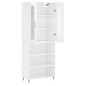 vidaXL Highboard Hochglanz-Weiß 69,5x34x180 cm Holzwerkstoff vidaXL Highboard Hochglanz-Weiß 69,5x34x180 cm Holzwerkstoff