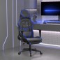 vidaXL Gaming-Stuhl mit Fußstütze Schwarz und Blau Kunstleder vidaXL Gaming-Stuhl mit Fußstütze Schwarz und Blau Kunstleder
