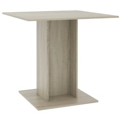 vidaXL Esstisch Sonoma-Eiche 80x80x75 cm Holzwerkstoff