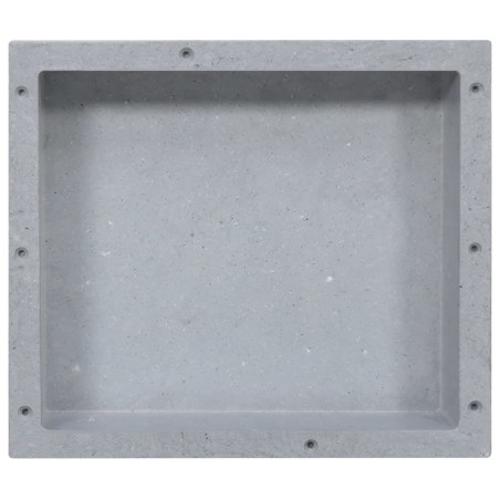 vidaXL Duschnische Mattgrau 41x36x10 cm