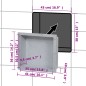 vidaXL Duschnische Mattgrau 41x36x10 cm vidaXL Duschnische Mattgrau 41x36x10 cm