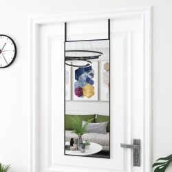 vidaXL Türspiegel Schwarz 40x100 cm Glas und Aluminium