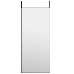 vidaXL Türspiegel Schwarz 40x100 cm Glas und Aluminium