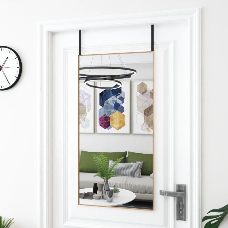 vidaXL Türspiegel Golden 50x100 cm Glas und Aluminium vidaXL Türspiegel Golden 50x100 cm Glas und Aluminium