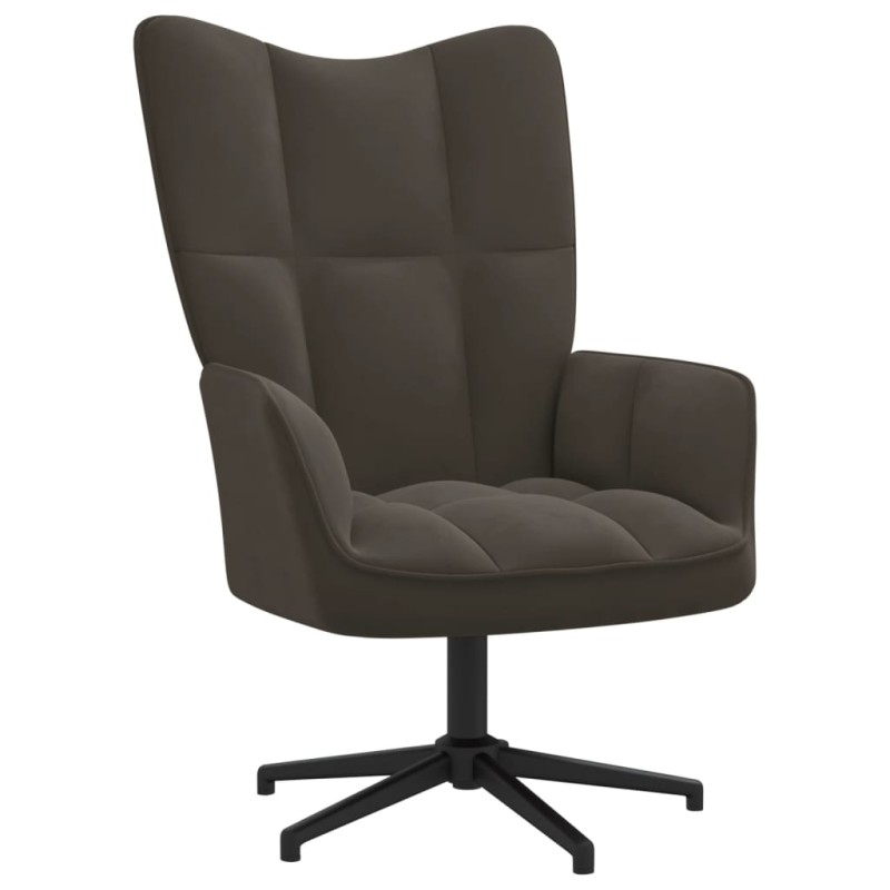 vidaXL Relaxsessel Dunkelgrau Samt vidaXL Relaxsessel Dunkelgrau Samt