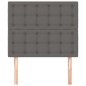 vidaXL Kopfteile 2 Stk. Grau 80x5x78/88 cm Kunstleder