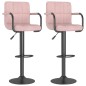 vidaXL Barhocker 2 Stk. Rosa Samt vidaXL Barhocker 2 Stk. Rosa Samt