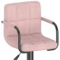 vidaXL Barhocker 2 Stk. Rosa Samt vidaXL Barhocker 2 Stk. Rosa Samt