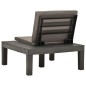 vidaXL 3-tlg. Garten-Lounge-Set Kunststoff Anthrazit vidaXL 3-tlg. Garten-Lounge-Set Kunststoff Anthrazit
