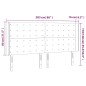 vidaXL LED Kopfteil Creme 203x16x118/128 cm Kunstleder vidaXL LED Kopfteil Creme 203x16x118/128 cm Kunstleder