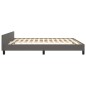 vidaXL Bettgestell mit Kopfteil Grau 160x200 cm Kunstleder vidaXL Bettgestell mit Kopfteil Grau 160x200 cm Kunstleder