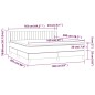 vidaXL Boxspringbett mit Matratze Taupe 160x200 cm Stoff vidaXL Boxspringbett mit Matratze Taupe 160x200 cm Stoff