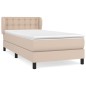 vidaXL Boxspringbett mit Matratze Cappuccino-Braun 80x200cm Kunstleder vidaXL Boxspringbett mit Matratze Cappuccino-Braun 80x200cm Kunstleder