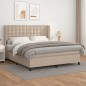 vidaXL Boxspringbett Matratze Cappuccino-Braun 180x200 cm Kunstleder vidaXL Boxspringbett Matratze Cappuccino-Braun 180x200 cm Kunstleder