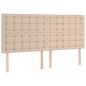 vidaXL Boxspringbett Matratze Cappuccino-Braun 180x200 cm Kunstleder vidaXL Boxspringbett Matratze Cappuccino-Braun 180x200 cm Kunstleder