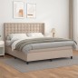 vidaXL Boxspringbett Matratze Cappuccino-Braun 180x200 cm Kunstleder vidaXL Boxspringbett Matratze Cappuccino-Braun 180x200 cm Kunstleder