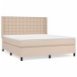 vidaXL Boxspringbett Matratze Cappuccino-Braun 180x200 cm Kunstleder vidaXL Boxspringbett Matratze Cappuccino-Braun 180x200 cm Kunstleder