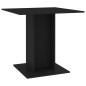 vidaXL Esstisch Schwarz 80x80x75 cm Holzwerkstoff vidaXL Esstisch Schwarz 80x80x75 cm Holzwerkstoff