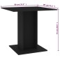 vidaXL Esstisch Schwarz 80x80x75 cm Holzwerkstoff vidaXL Esstisch Schwarz 80x80x75 cm Holzwerkstoff