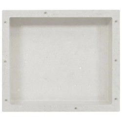 vidaXL Duschnische Mattweiß 41x36x10 cm