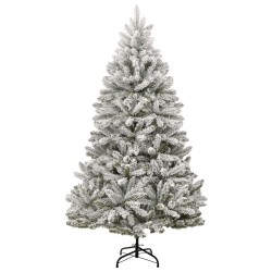 vidaXL Künstlicher Weihnachtsbaum Klappbar Beschneit 240 cm