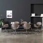 Drehbare Esszimmerstühle 6 Stk. Taupe Stoff Drehbare Esszimmerstühle 6 Stk. Taupe Stoff