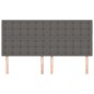 vidaXL Kopfteile 4 Stk. Grau 80x5x78/88 cm Kunstleder vidaXL Kopfteile 4 Stk. Grau 80x5x78/88 cm Kunstleder