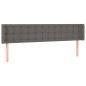 vidaXL Kopfteil mit Ohren Grau 163x16x78/88 cm Kunstleder vidaXL Kopfteil mit Ohren Grau 163x16x78/88 cm Kunstleder