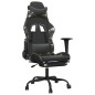 vidaXL Gaming-Stuhl mit Fußstütze Schwarz und Tarnfarben Kunstleder vidaXL Gaming-Stuhl mit Fußstütze Schwarz und Tarnfarben Kunstleder