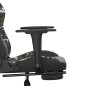 vidaXL Gaming-Stuhl mit Fußstütze Schwarz und Tarnfarben Kunstleder vidaXL Gaming-Stuhl mit Fußstütze Schwarz und Tarnfarben Kunstleder