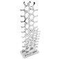 vidaXL Weinregal Aluminium Silber 27 Flaschen vidaXL Weinregal Aluminium Silber 27 Flaschen