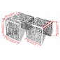 vidaXL Beistelltische 2 Stk. Quadratisch Silbern Aluminium vidaXL Beistelltische 2 Stk. Quadratisch Silbern Aluminium