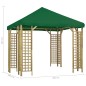 Pavillon 3 x 3 m Grün Pavillon 3 x 3 m Grün